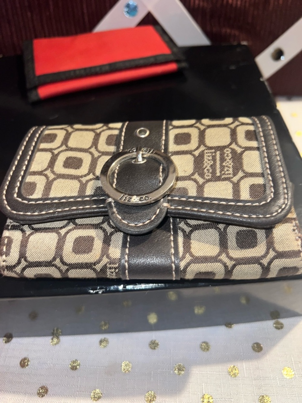 Brown Patterned Wallet - Brown